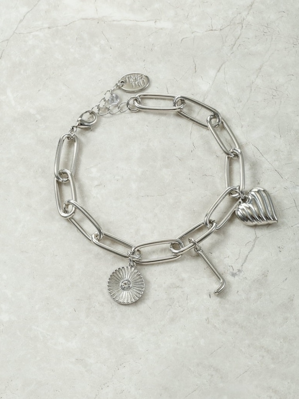 Silver Charm Link Bracelet - Picture 2 of 3